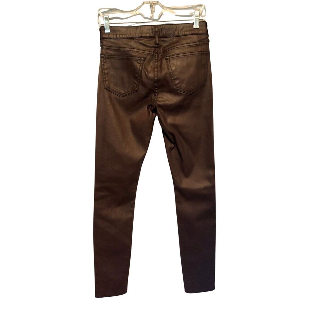 Cache Wine Burgundy Coated Jean Pant Skinny Slim 5 Pocket Stretch 0/2/4 NWT $158